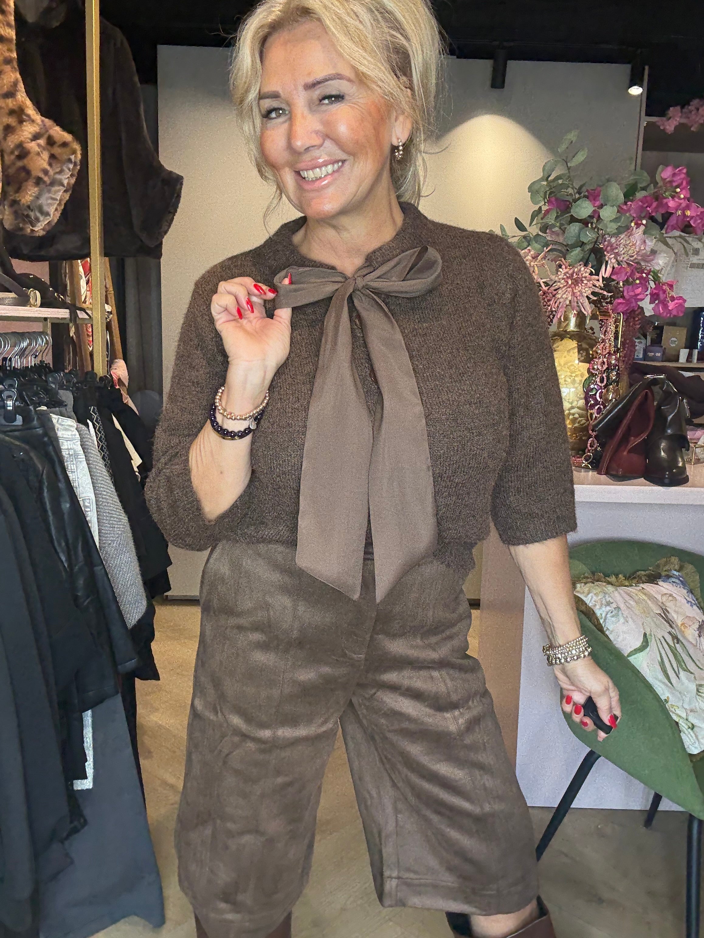 Vestje Bow Bruin 🤎